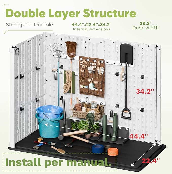 Devoko Outdoor Storage Cabinet 26 Cu Ft
