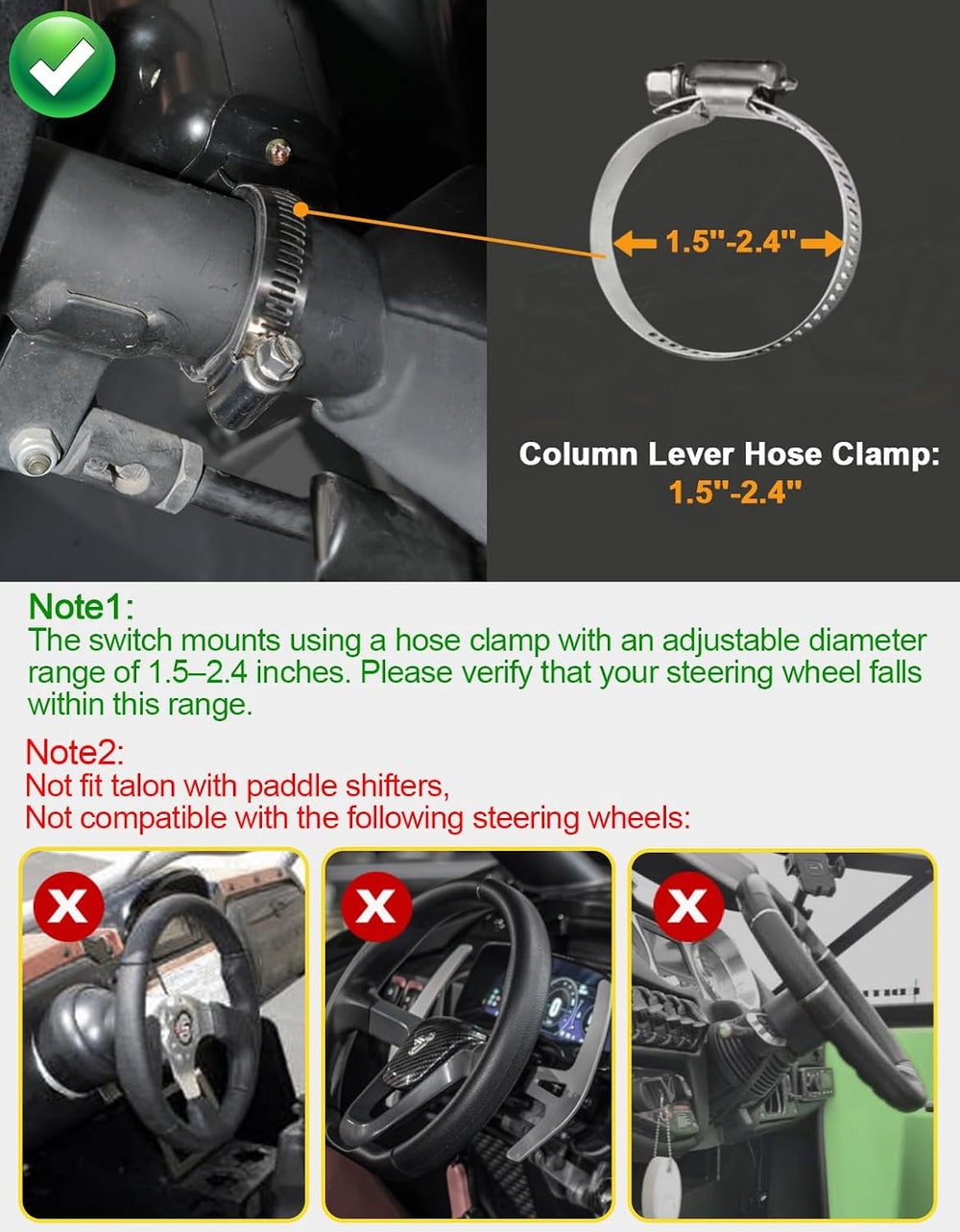 UTV Turn Signal Kit, Plug and Play, Universal Street Legal Kit