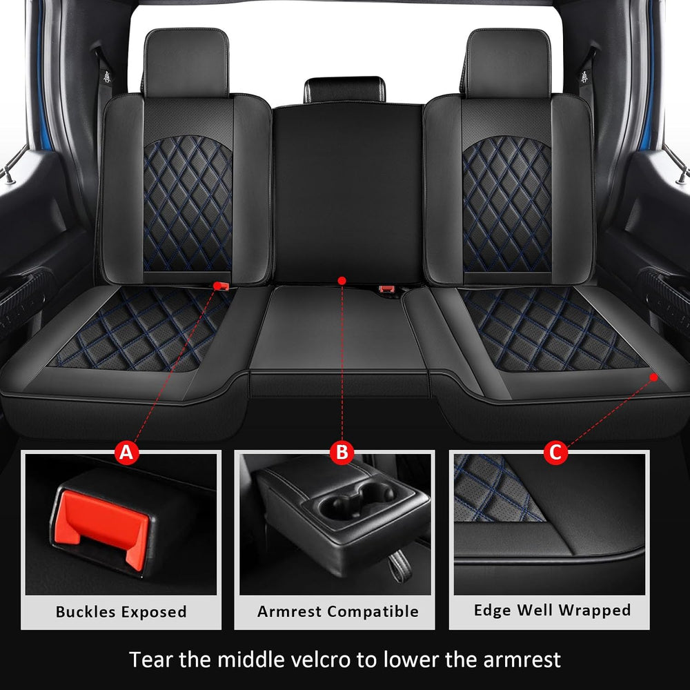 Seat Covers Full Set for 2009-2026 Dodge Ram 1500/2500/3500,Blue