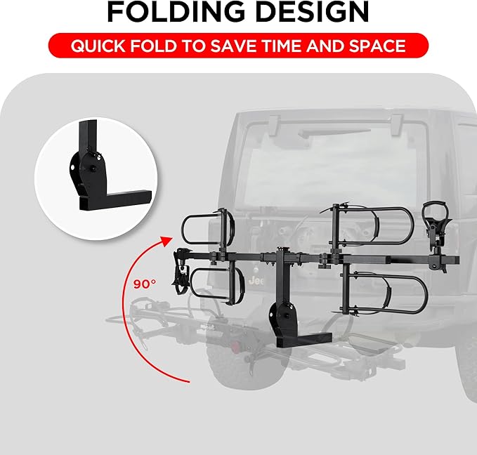 Young Hitch Mounted 2-Bike Rack