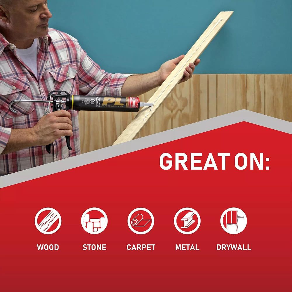 825mL Paintable PL Premium Multi Purpose Construction Adhesive
