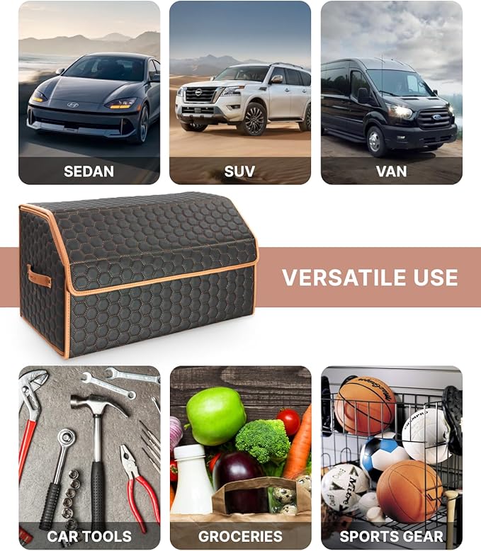 Foldable Trunk Organizer for Car Storage