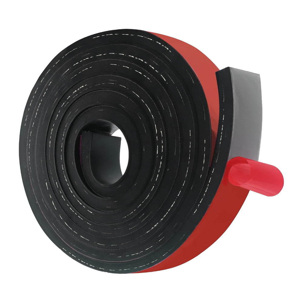 Adhesive Solid Neoprene Reinforced Rubber Strips with Cloth Insert, 1/2 Inch ...