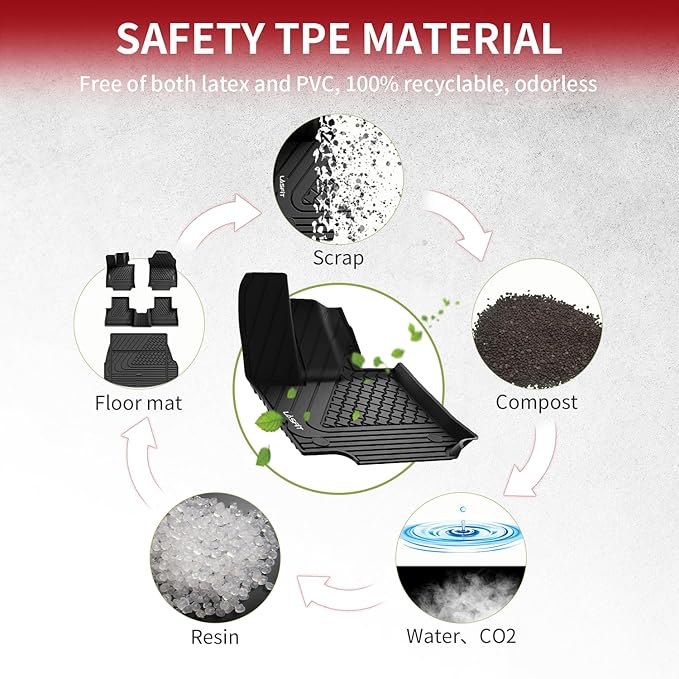 LASFIT Floor Mats&Trunk Mat for Lexus NX/ NX250/ NX350 2022-2025, All Wea...