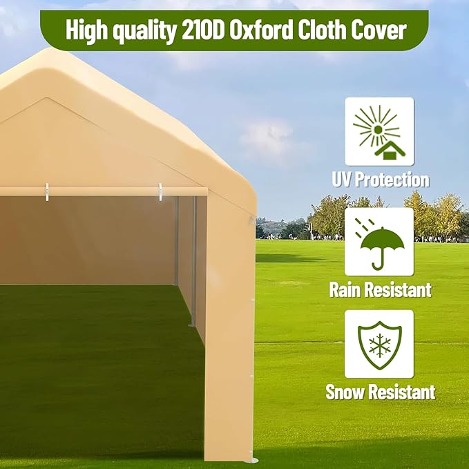 10 x 20ft Heavy-Duty Carport