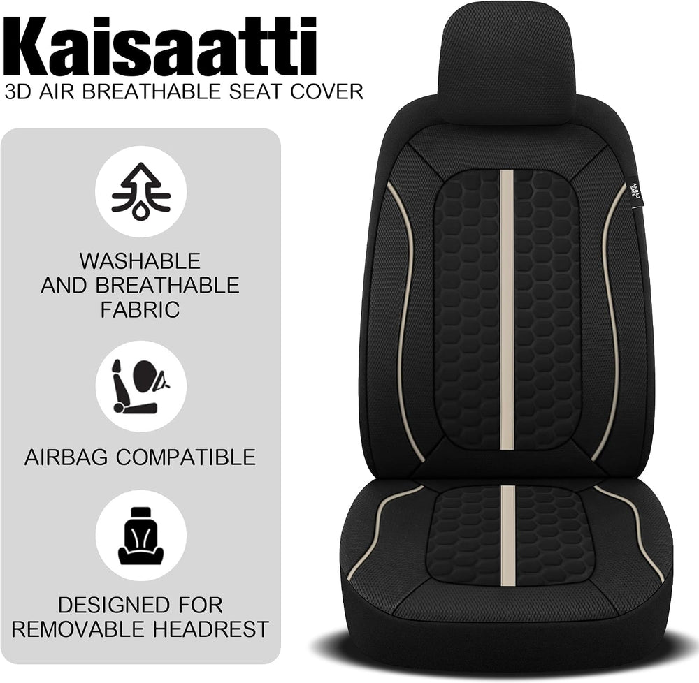 Breathable Premium Car Seat Covers Full Set,3D Air-Mesh Seat Covers for Cars,...