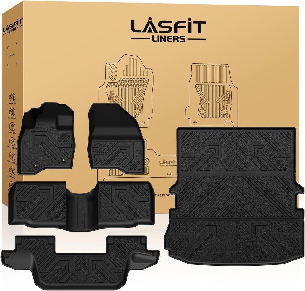 LASFIT Floor Mats & Cargo with Backrest Mat