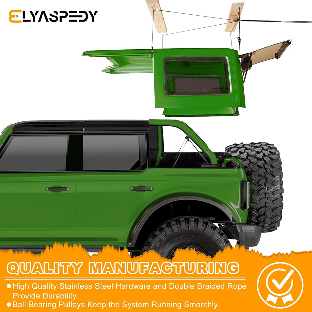 Upgraded Hardtop Removal Lift for Jeep Wrangler,Garage Storage Hoist