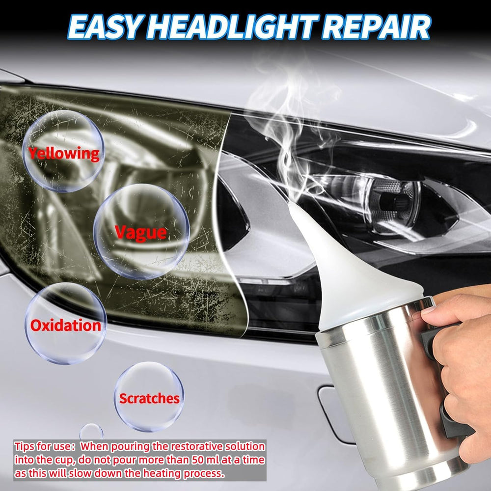 Headlight Restoration Kit, 800g Vapor Headlight Restoration Kit, Head Light L...
