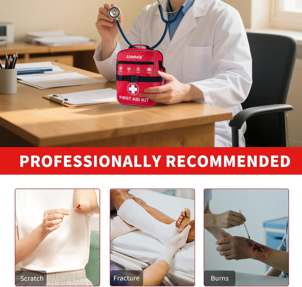 520 Pieces Premium First Aid Kit - Large Emergency Medical Kit for Survival, ...
