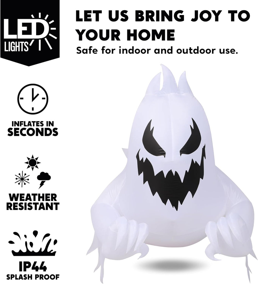 Joiedomi 4.5 FT Halloween Inflatable Scary Ghost Outdoor Decoration, Inflatab...