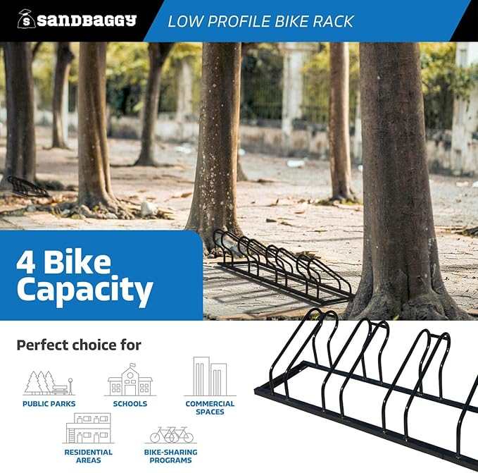 Sandbaggy Commercial Low Profile Bike Rack