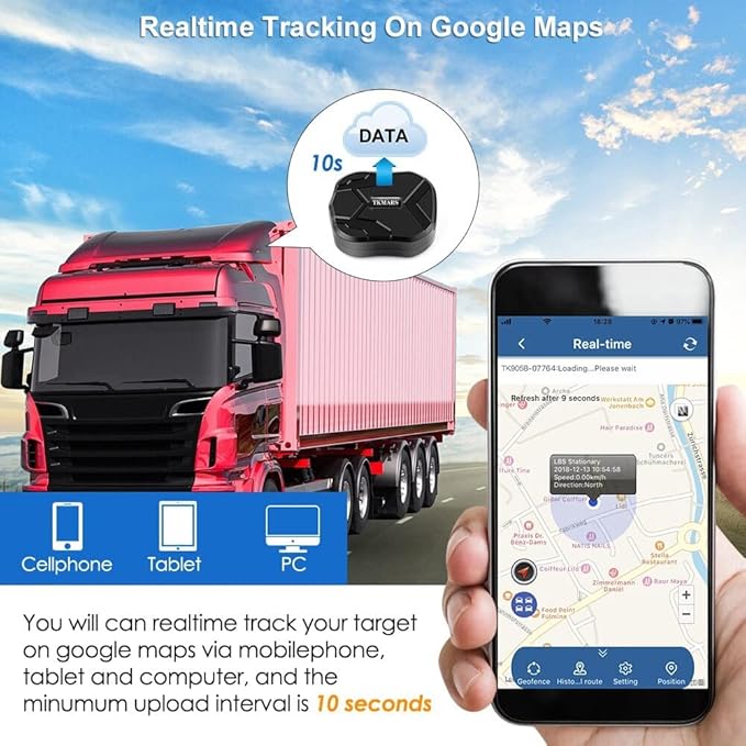 GPS Tracker for Vehicles 4G TK905B 10000mAh Long Battery Life, Car GPS Tracking