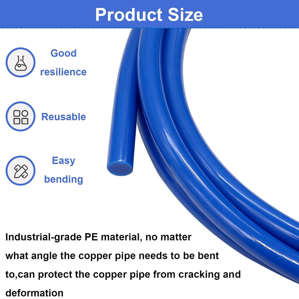 Tnisesm 4Pcs Conditioning Copper Tubing Pipe Extension 4M, 1/4" 1/2"...