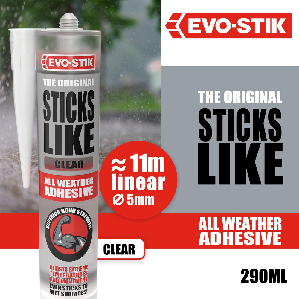 EVO-STIK Sticks Like Adhesive, All Weather, Extreme Temperature & Movemen...