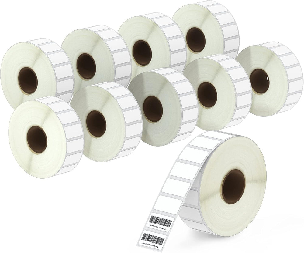 BETCKEY - 1" x 0.5" (25 mm x 13 mm) Thermal Labels, [10 Roll/24300 ...