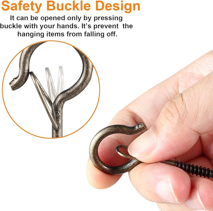 48 PCS Q-Hanger Hooks, Screw Hooks