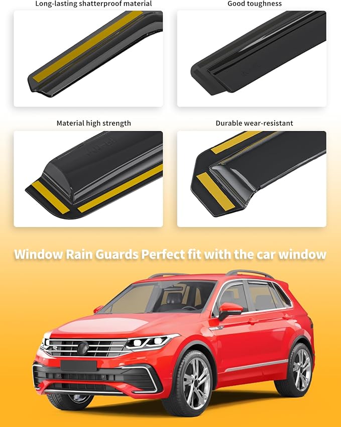 in-Channel Window Rain Guards Fit