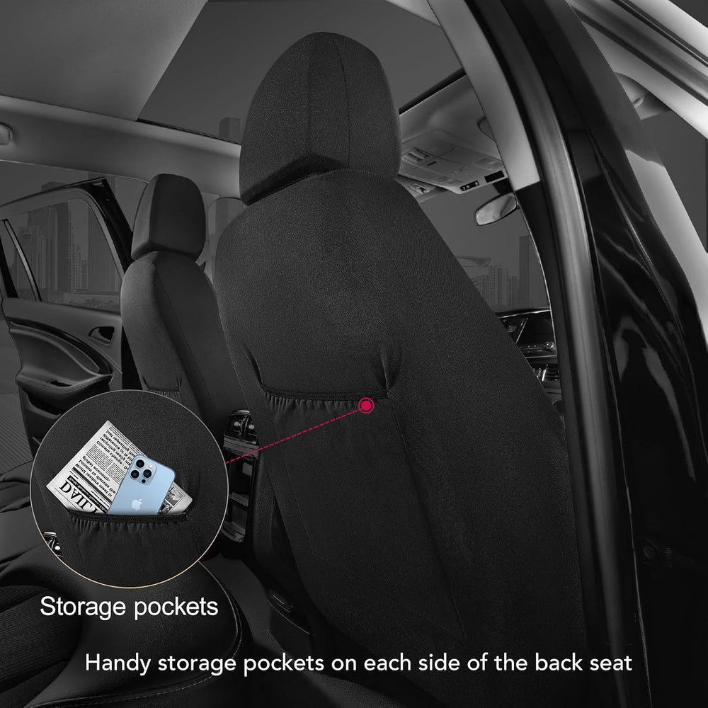 Road Comforts Car Seat Covers Full Set, Premium Leather Seat Covers for Most ...