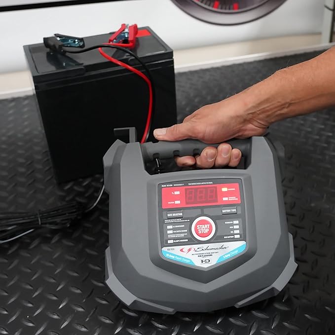 Schumacher Electric Car Battery Charger and Maintainer SC1280 4-in-1, 15 Amp