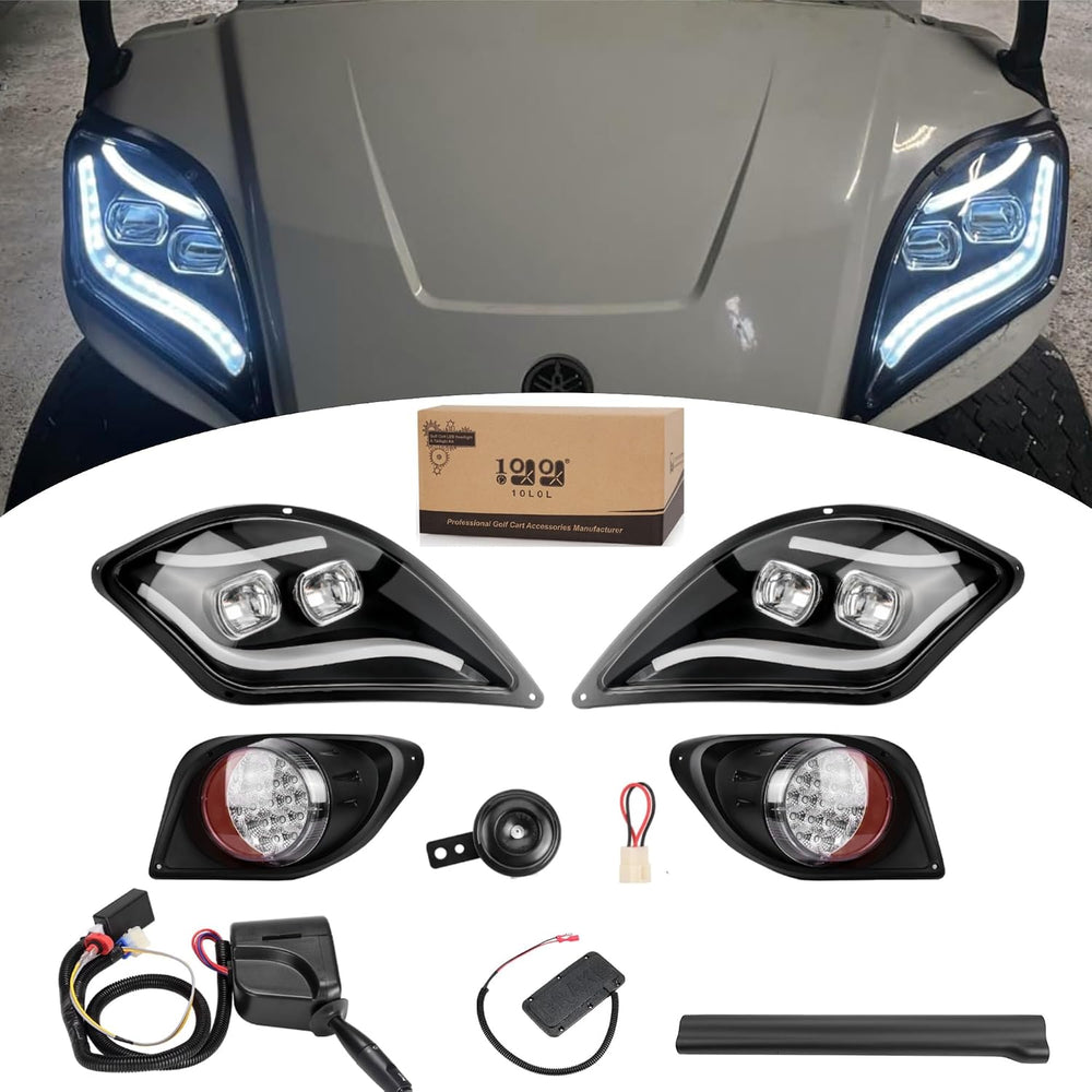 10L0L Golf Cart Light Kit for Yamaha Drive 2 2017-Up 12V/36V/48V- Daytime Run...