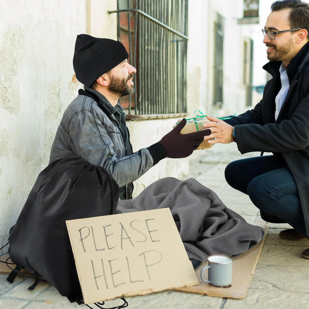 Suhine 72 Pcs Homeless Care Package Supplies Bulk Winter Warmth Kit with Blan...