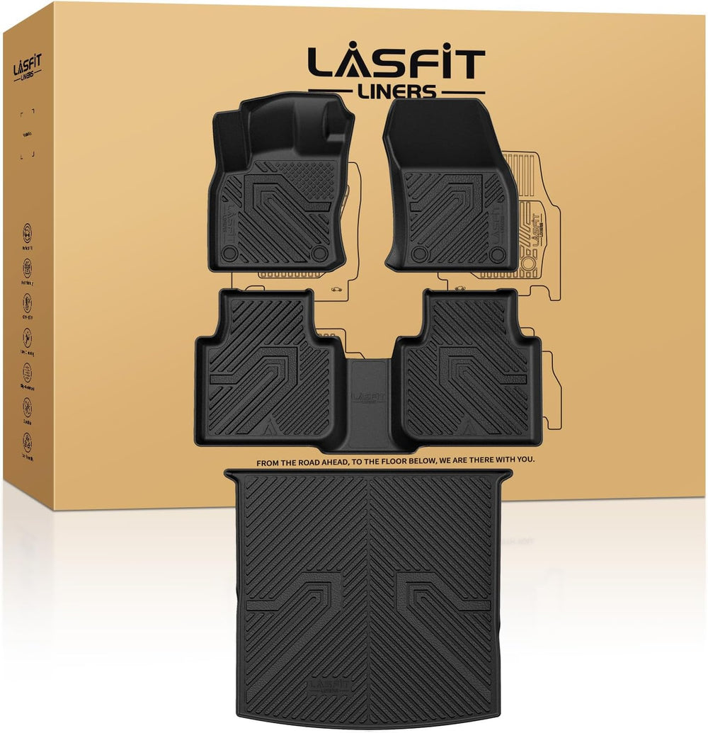 LASFIT Floor & Cargo Mats for Volkswagen Tiguan 2018 2019 2020 2021 2023 ...
