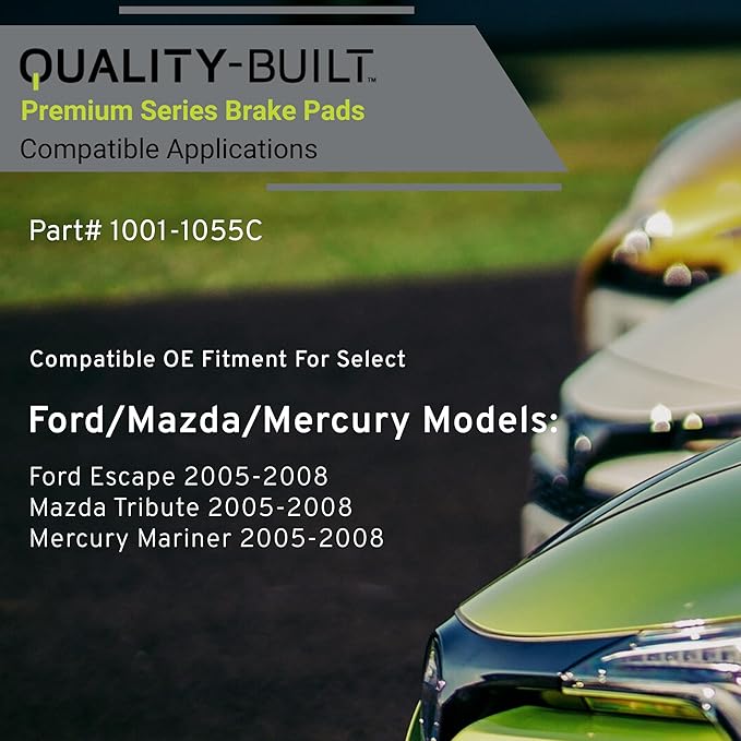 Premium Ceramic Rear Brake Pads Compatible