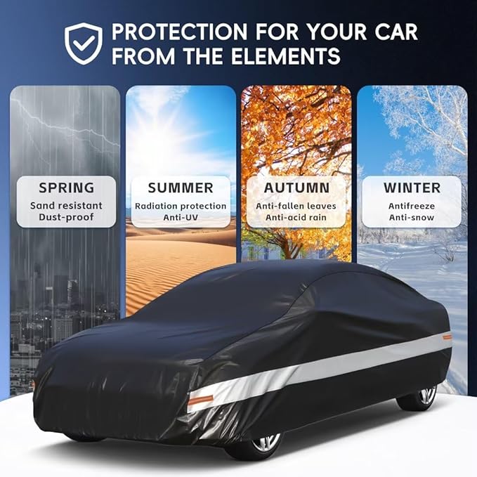 Holhtly Car Cover Custom Fit for Dodge Charger, Car Covers for Automobiles All