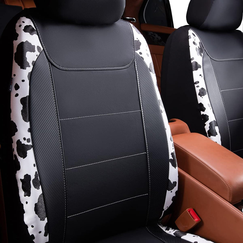 Flying Banner car seat Covers Protects Water Proof Faux Leather Carbon Fiber ...