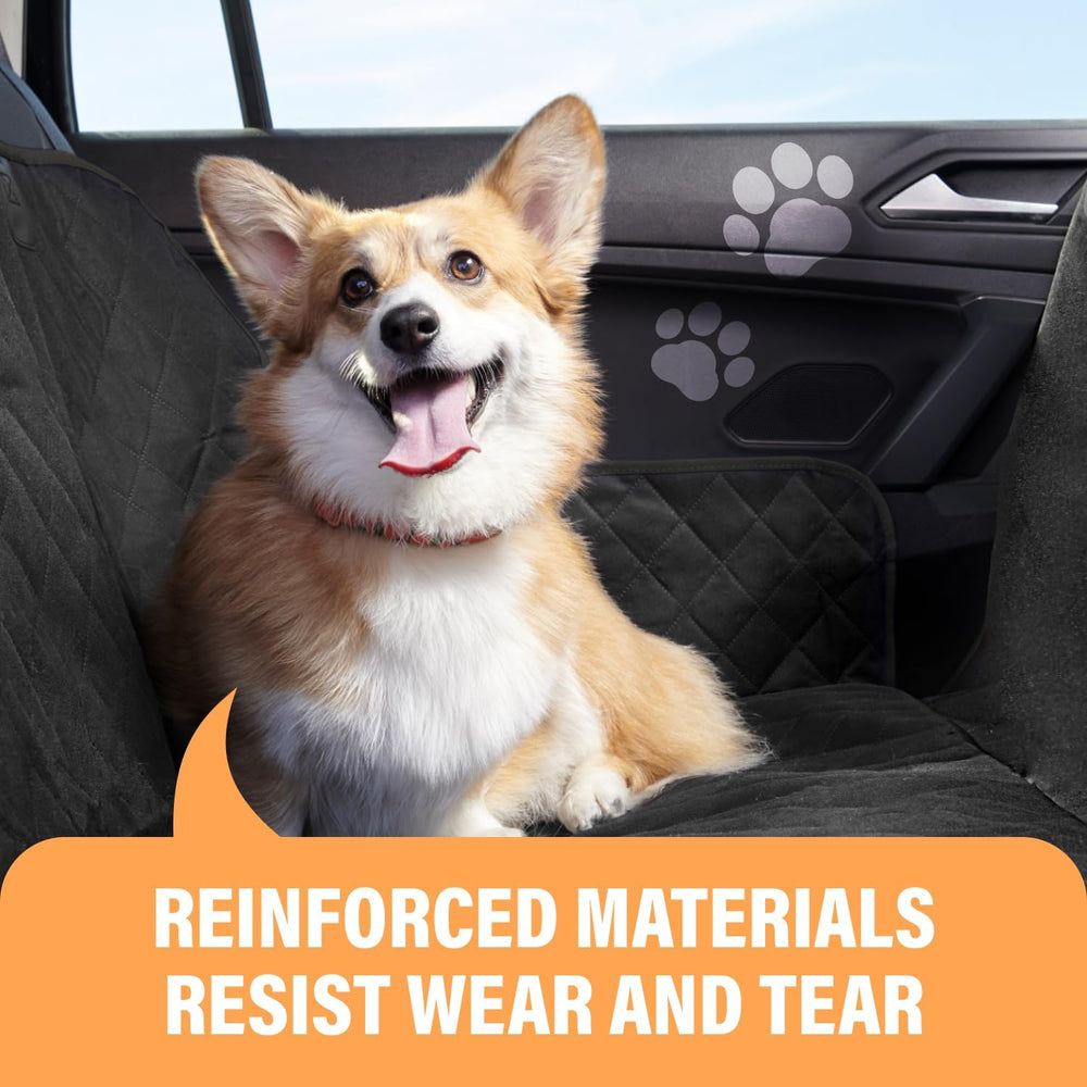 Black XL Dog Car Hammock Back Seat Cover, Waterproof Backseat Cover Protector...