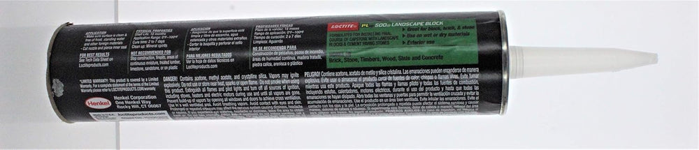 Henkel-Loctite 1654392 6 Pack 10 oz. PL500 Landscape Block Adhesive, Tan
