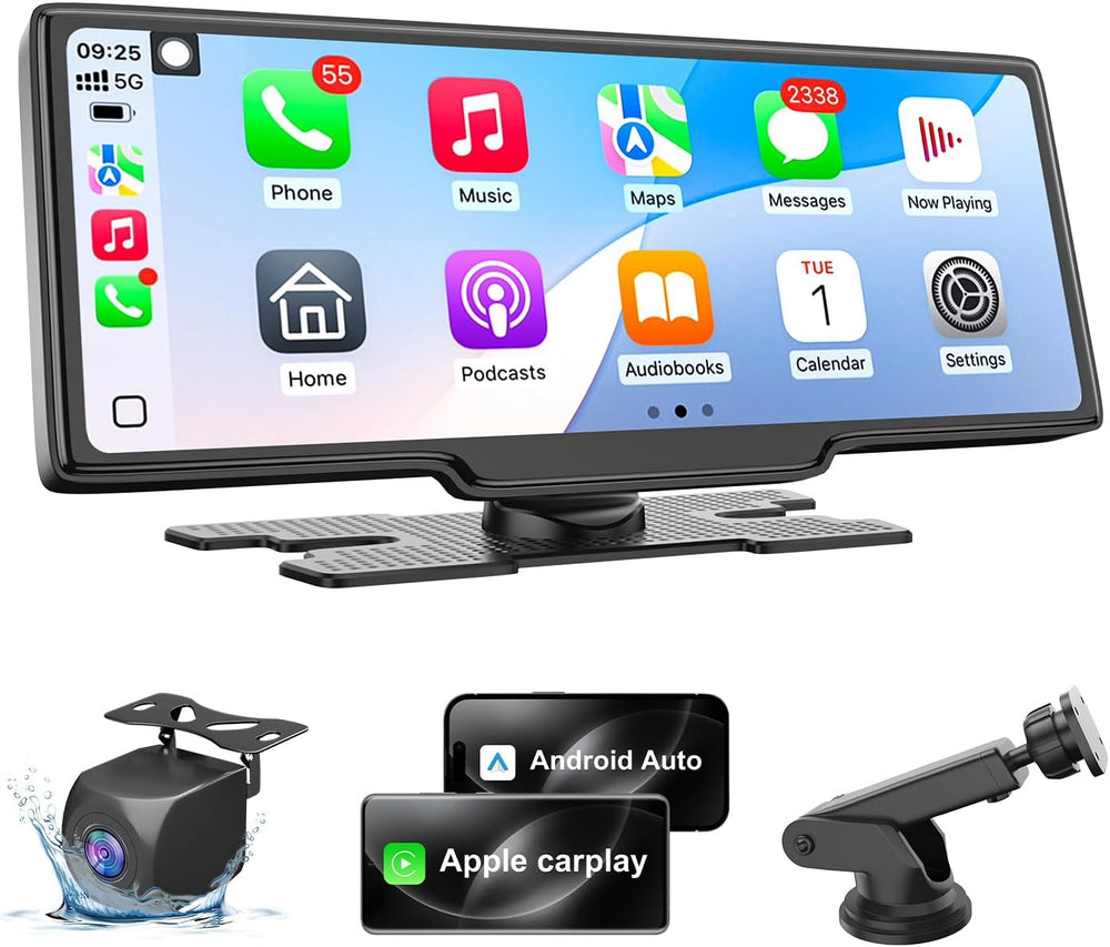 Carplay Screen for Car, 10.26’’ HD Wireless Apple Carplay & Android Auto ...