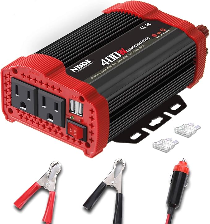 400W Car Power Inverter, DC 12V to 110V AC Converter