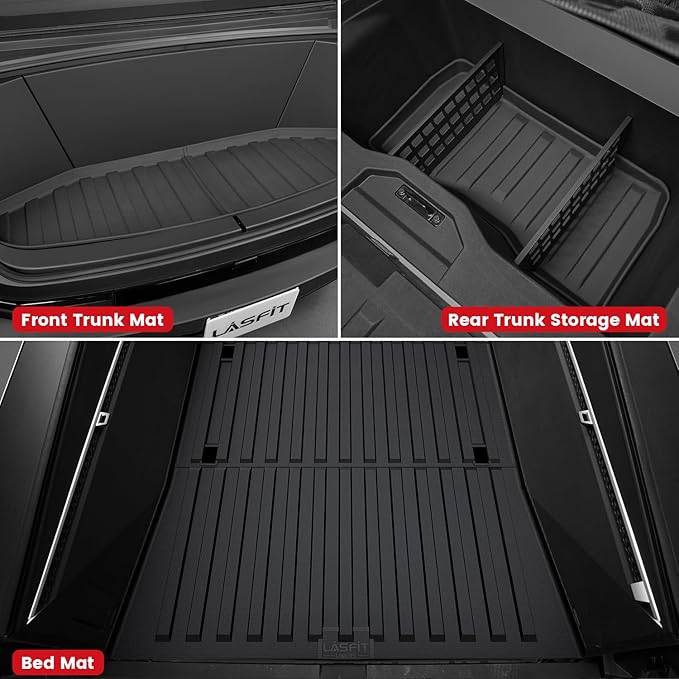 LASFIT Truck Bed Mat for Tesla Cybertruck 2024 2025 2023 6FT Bed Liner Car