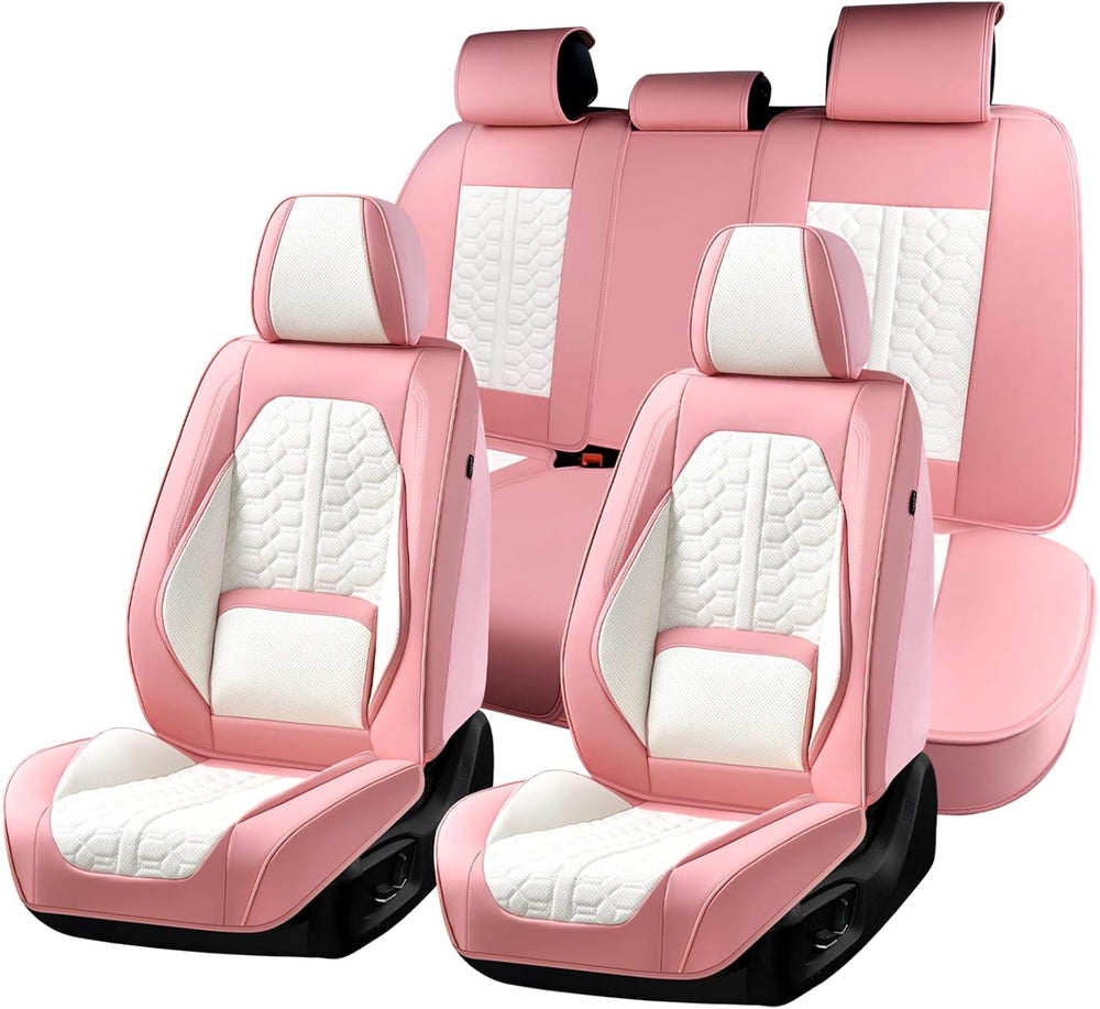 Huidasource Leather Seat Covers for Cars, Front and Rear Car Seat Covers Full...
