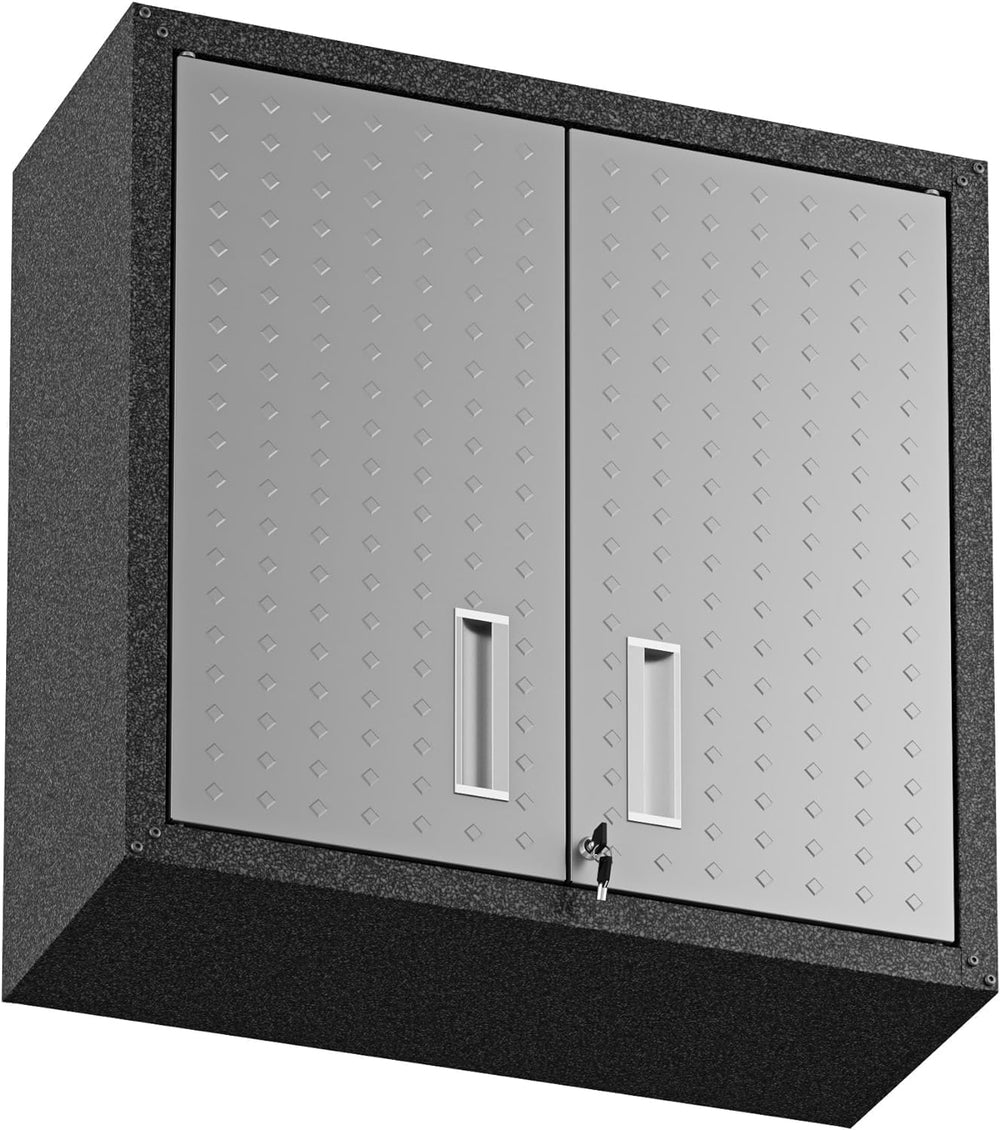 Manhattan Comfort Fortress Floating Garage Storage Cabinet with Adjustable Sh...