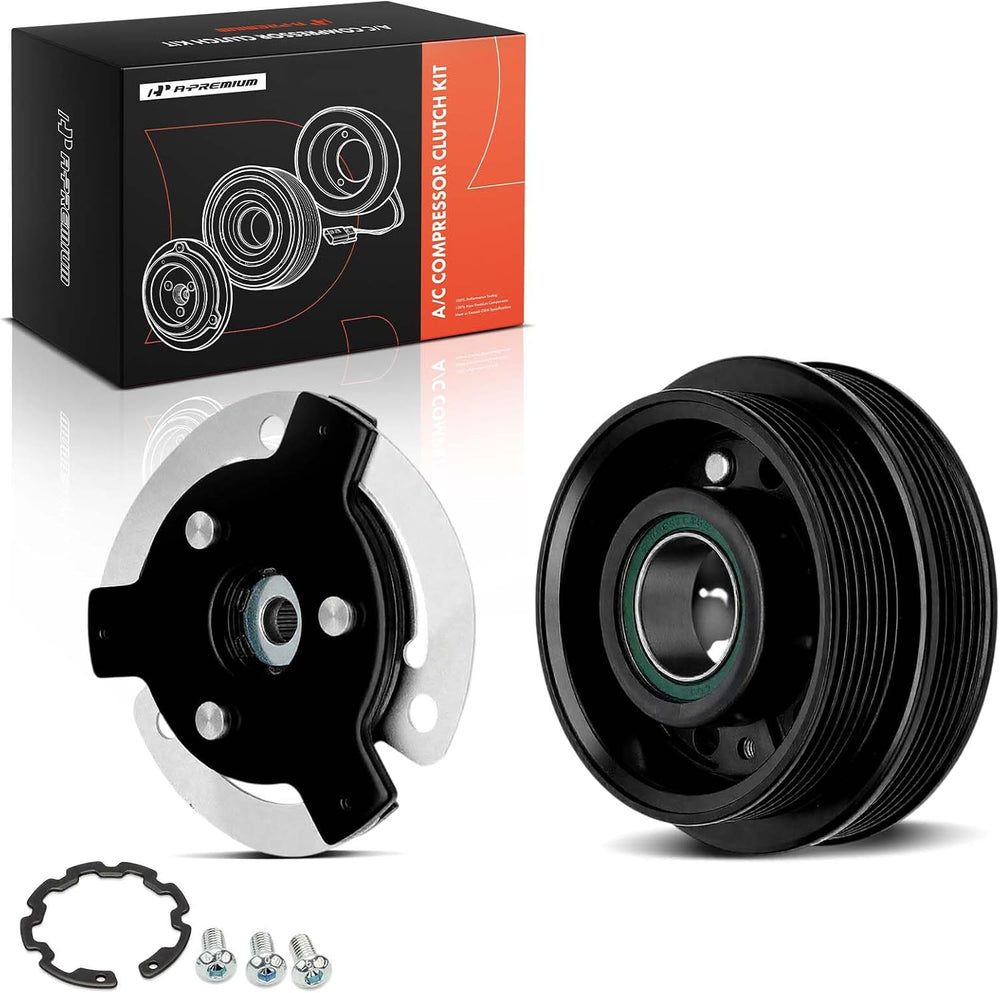 A-Premium Air Conditioner AC Compressor Clutch Pulley and Front Plate