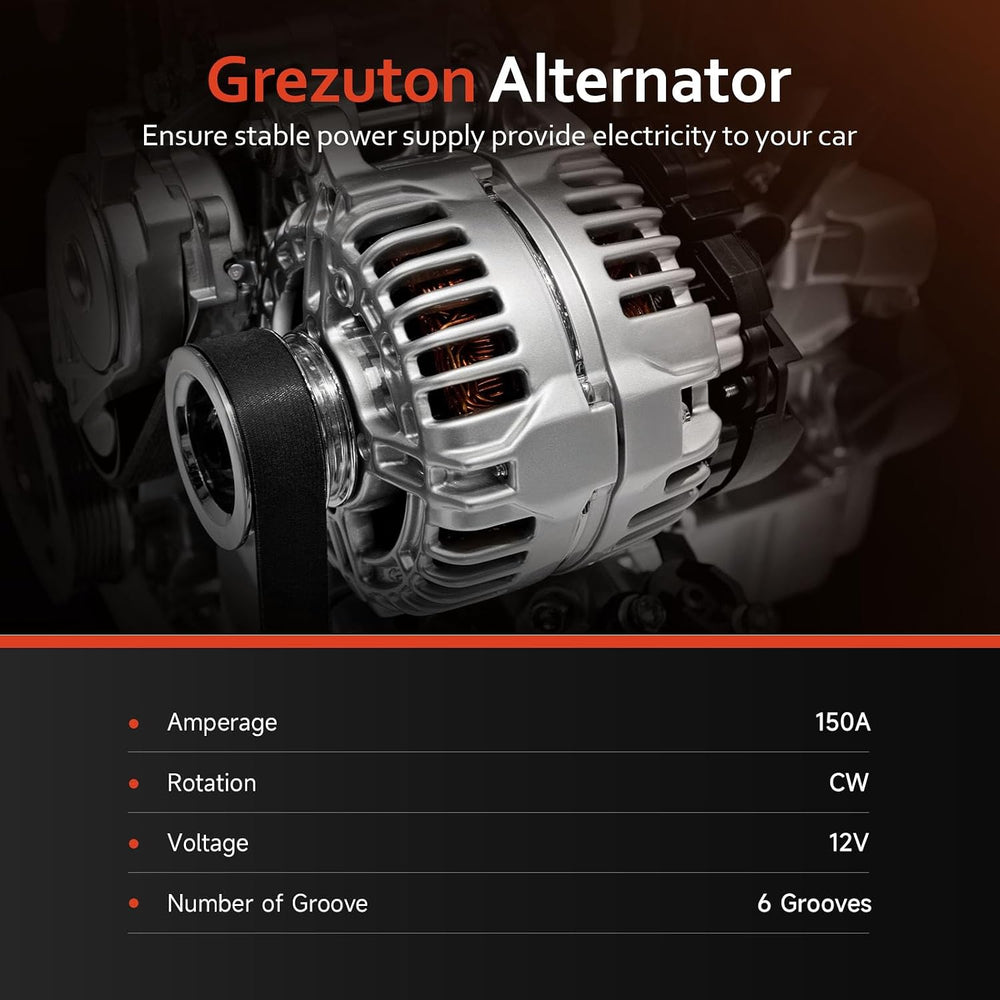 New Alternator 150 AMP for 2014-2019 Chevy Silverado 1500 2500 3500 Suburban,...