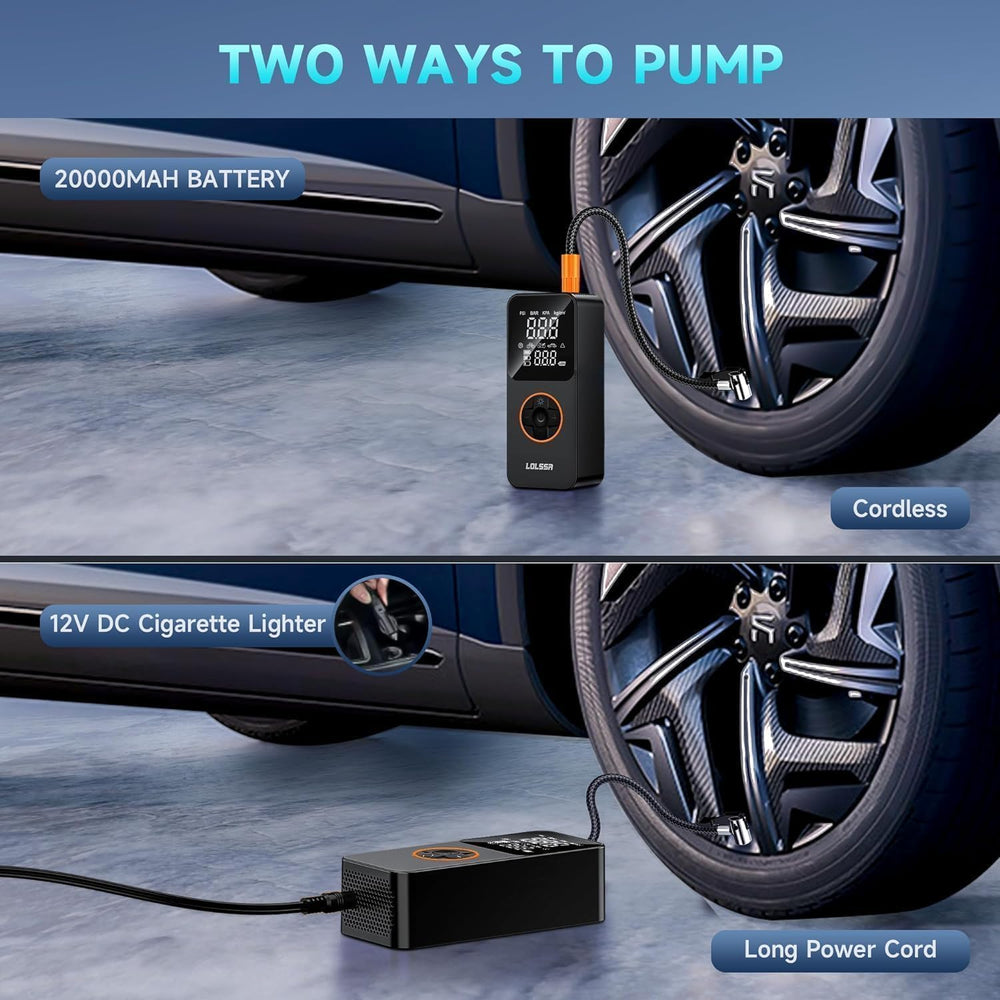 Tire Inflator Portable Air Compressor-150PSI Electric Air Pump for Car
