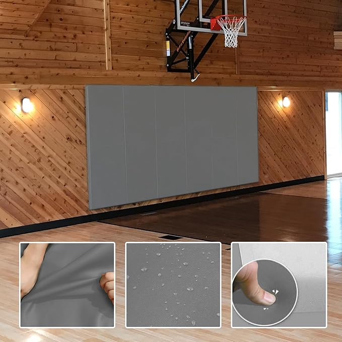 PROGOAL 2"/4" Thick Foam Protection Wall Pad,Gym Basketball-Court
