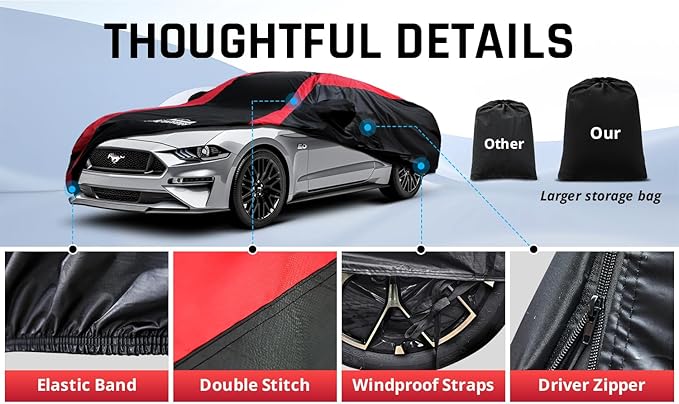 Mustang Car Cover Waterproof All Weather