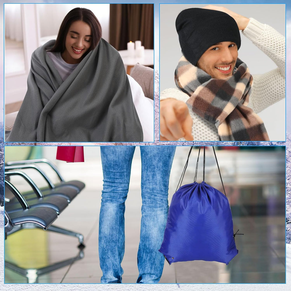 Suhine 72 Pcs Homeless Care Package Supplies Bulk Winter Warmth Kit with Blan...