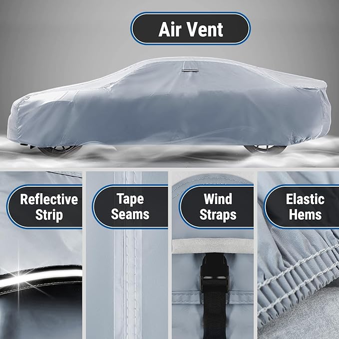 iCarCover Custom Car Cover for Chevy Corvair Station Wagon Waterproof All