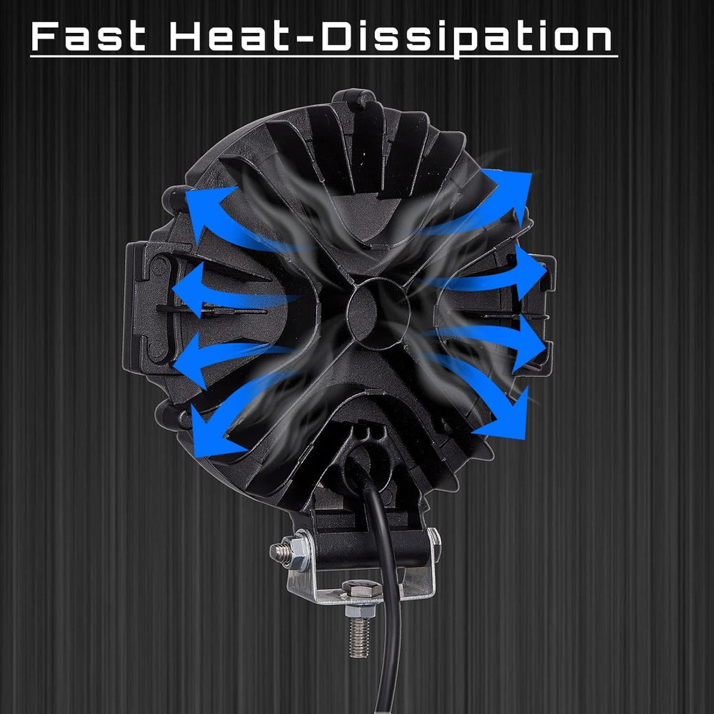 7 Inch Round LED Off Road Lights, 210W 10000lm LED Work Lights for Truck Jeep...
