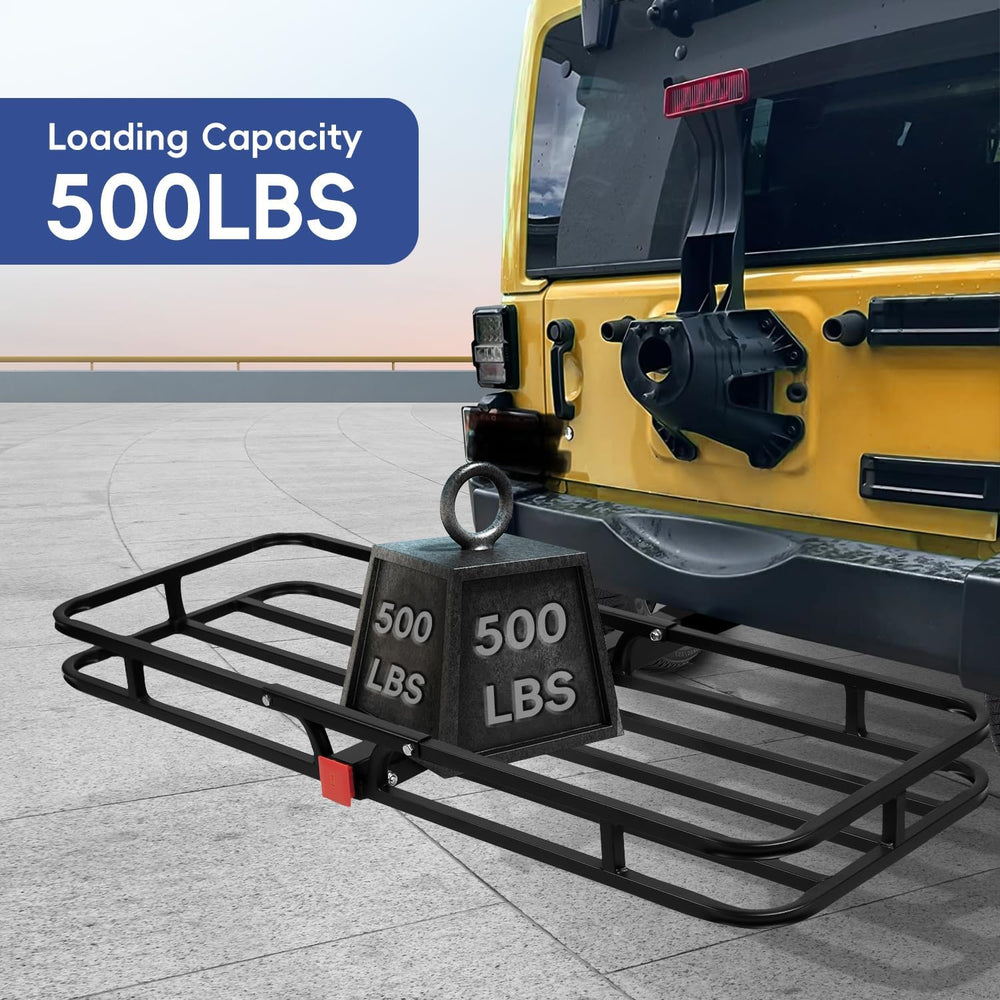 53" x 19" x 5" Hitch Cargo Carrier, 500 Lbs Heavy Duty Trailer...