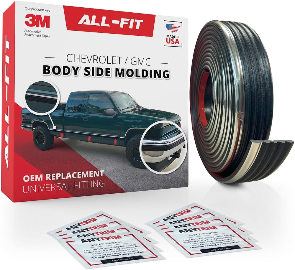 All-Fit Automotive Replacement Old Style Body Side Molding (2.5") โ OEM ...