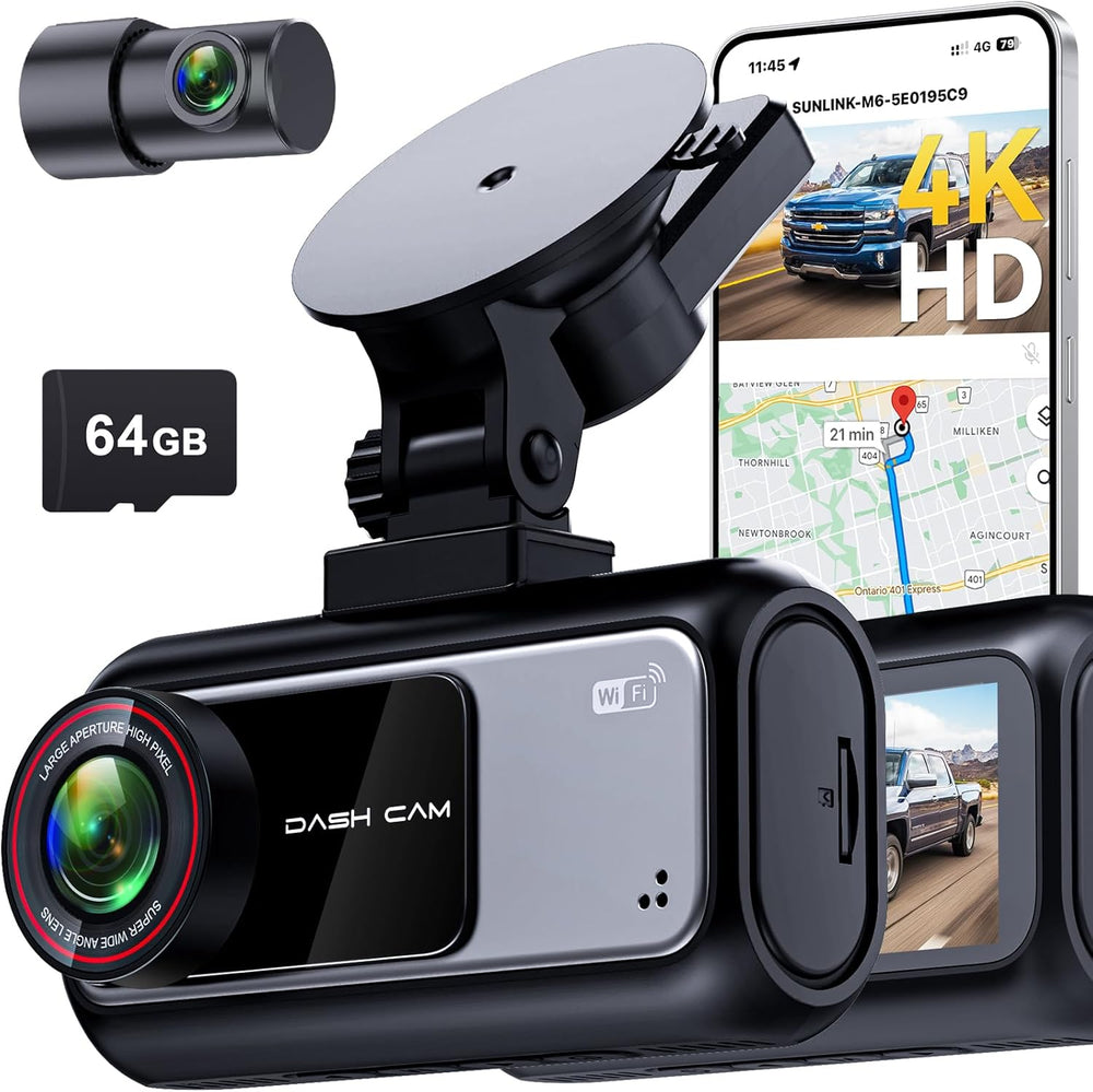 15-Min Easy to Install Dash Cam: Dual Camera with Night Vision for Truck