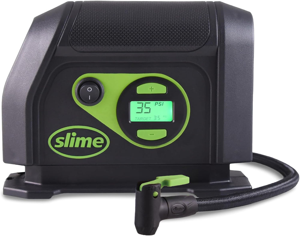 Slime 40088 Tire Inflator, Portable Car Air Compressor, Inflate Right automat...