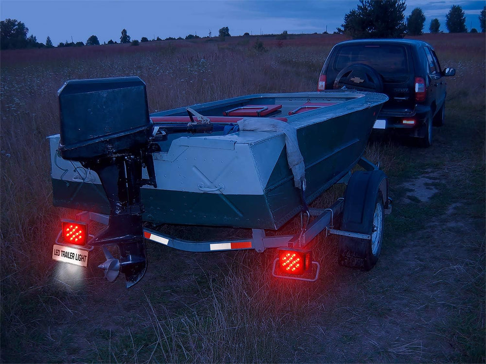 LINKITOM Submersible LED Trailer Light Kit, Super Bright Brake Stop Turn Tail...
